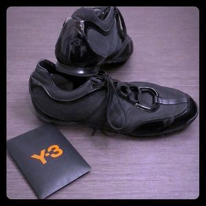 Y3 patent leather and cotton leisure sport shoes